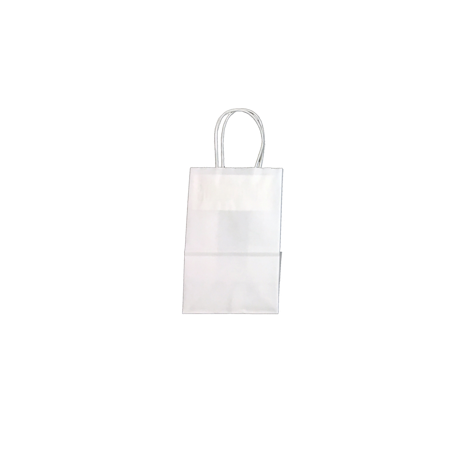 White 5 x 3 x 8 Midget Shopping Bags - WG Ellerkamp