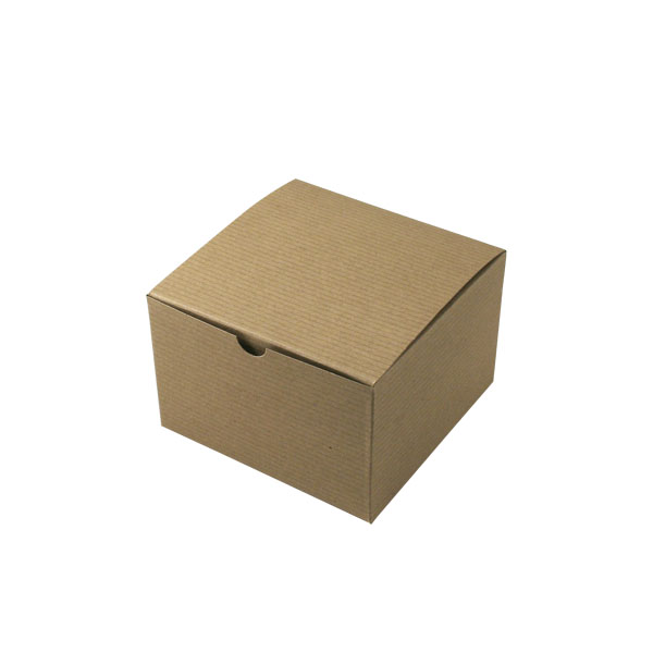 Kraft Gift Boxes 6 x 6 x 4 Case of 100