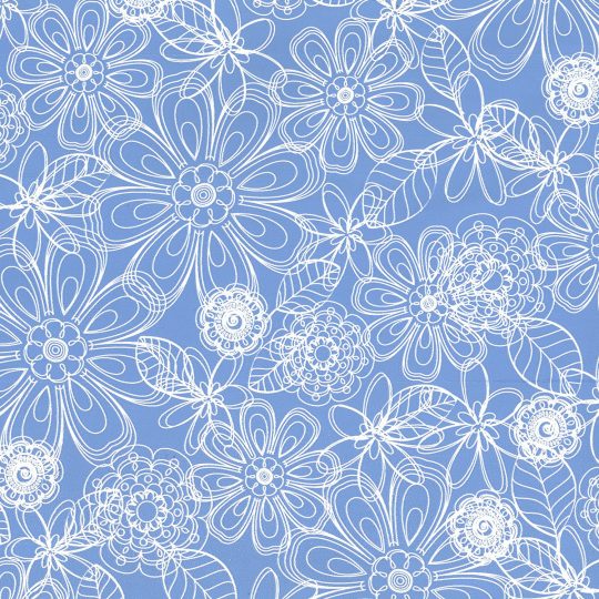 Periwinkle Floral Gift Wrap