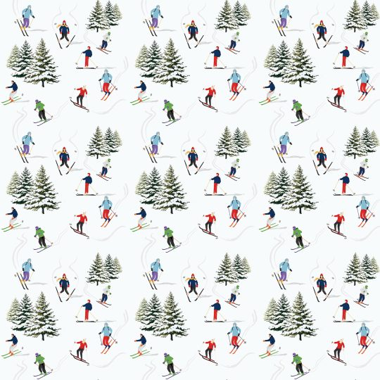 Skiers Gift Wrap