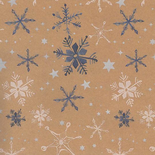 Snowflakes + Stars Gift Wrap