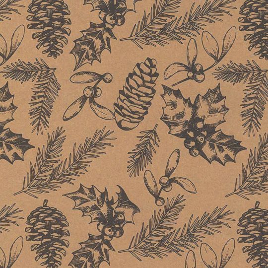 Pinecones Gift Wrap