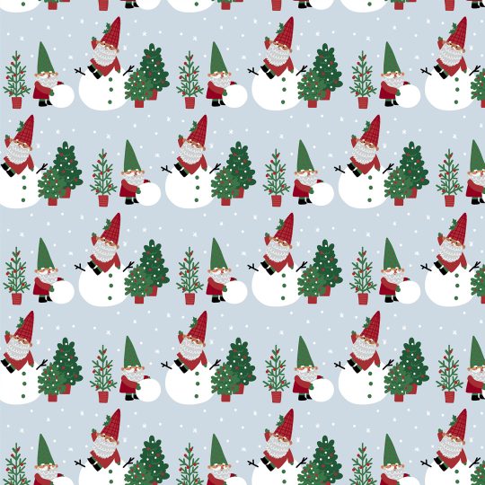 Gnomey Snowman Gift Wrap