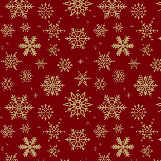 Snowflakes Red Gift Wrap