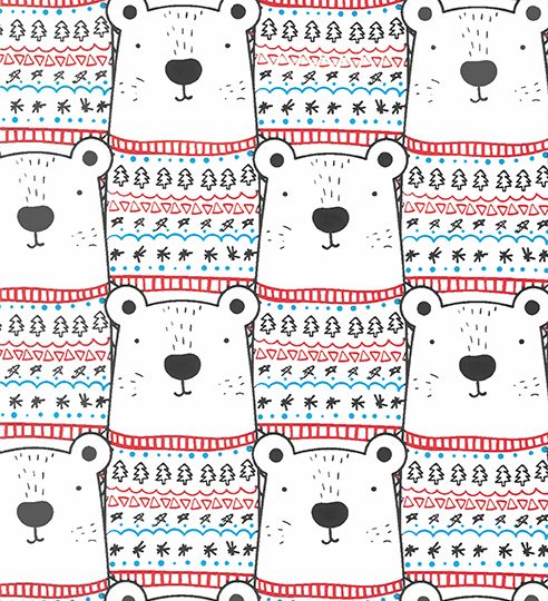 Sweater Bears Gift Wrap