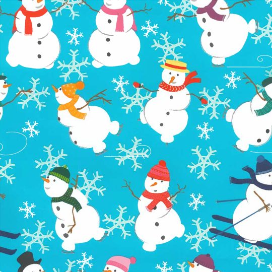 Snowman Ski + Skate Gift Wrap